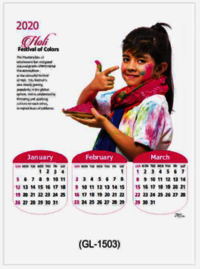 Multiple Color Photo Calendar