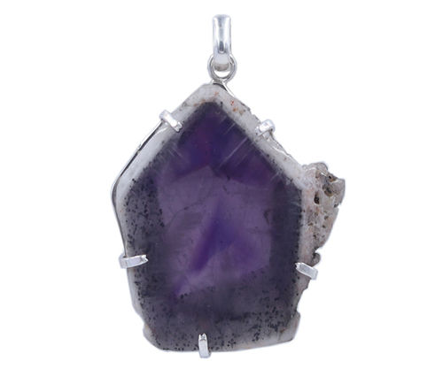 Purple Star Amethyst 925 Silver Gemstone Pendant