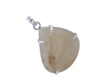 Golden Rutile 925 Silver Gemstone Pendant