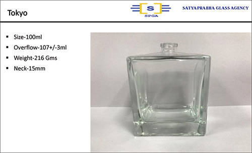 100ML Tokyo Glass Perfume  Bottle