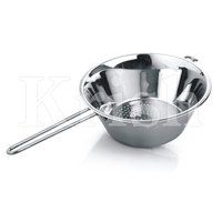 Flat Bottom Soup Strainer - Color: As Per Requirement