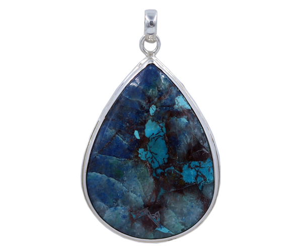 Shattuckite 925 Silver Gemstone Pendant