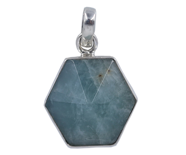 Aquamarine 925 Silver Gemstone Pendant