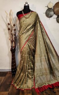 Raw silk weaving saree