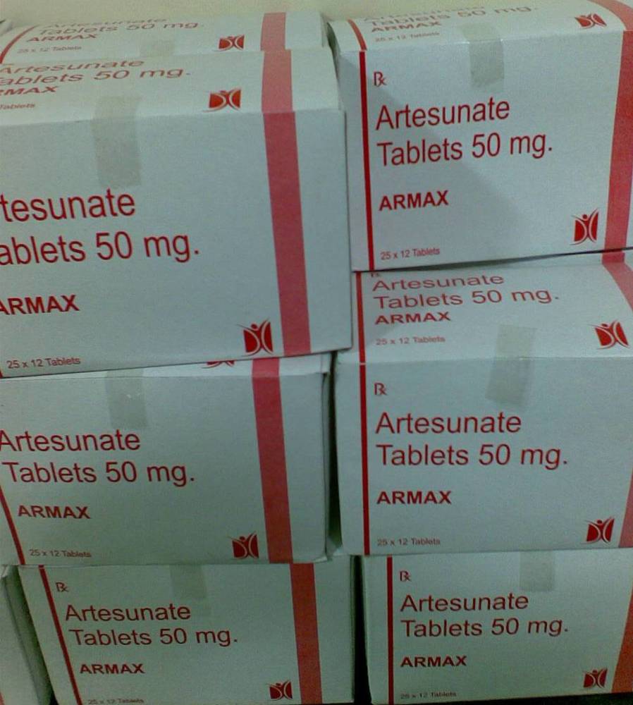 Artesunate tablets + pyrimethamine & sulphadoxine tablets ip