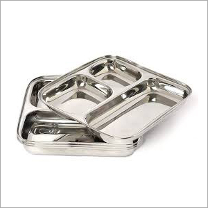 3 Compartment Stainless Steel Plate