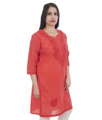 Cotton Lucknowi Chikan Kurti