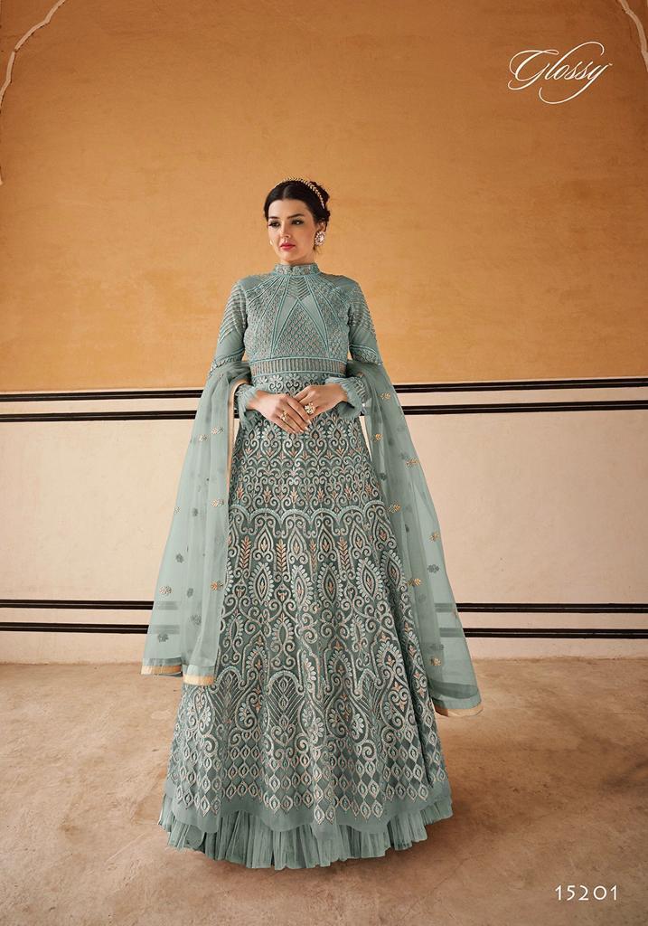 Branded Glossy Heavy Anarkali Salwar Suits