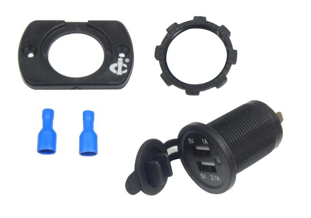 USB Charger DUAL BUS Universal 24 Volt - Durable Build Compact Design | Ideal for 4-Wheeler Vehicles Warranty Included