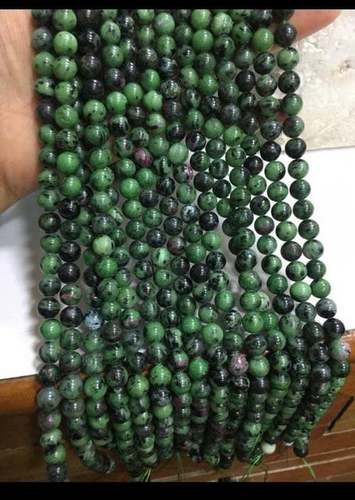 15.5 inch ruby zoisite round beads 8mm,ruby zoisite beads By GANESH GEMS