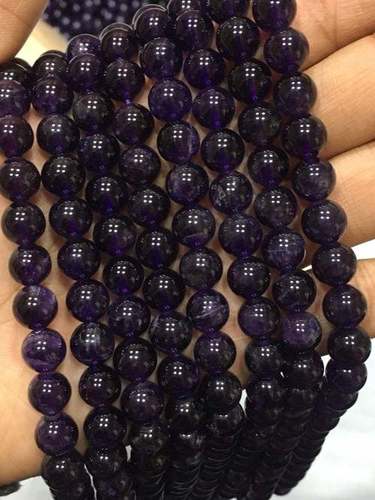 14 inches Finest quality genuine amethyst round 8-8.5mm,amethyst round