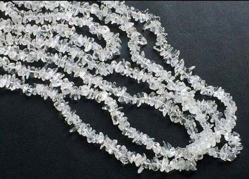 Crystal Uncut Chips Beads, Crystal Chips Beads, 36 Inches Long Strand