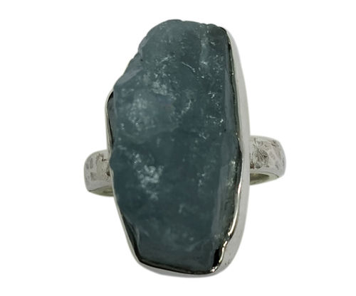 Aquamarine Stone 925 Silver Ring