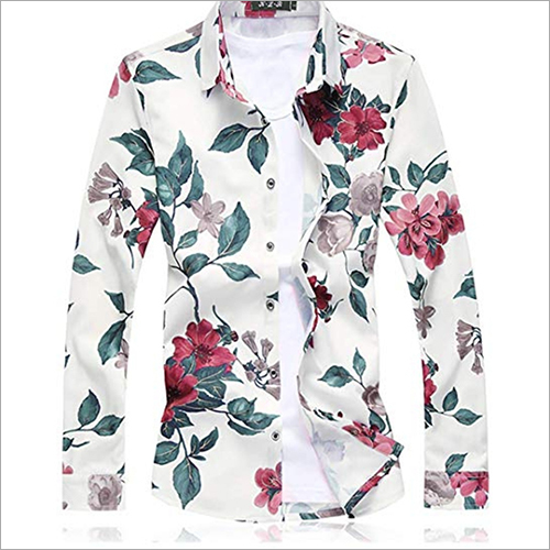 Cotton Floral Printed Shirt