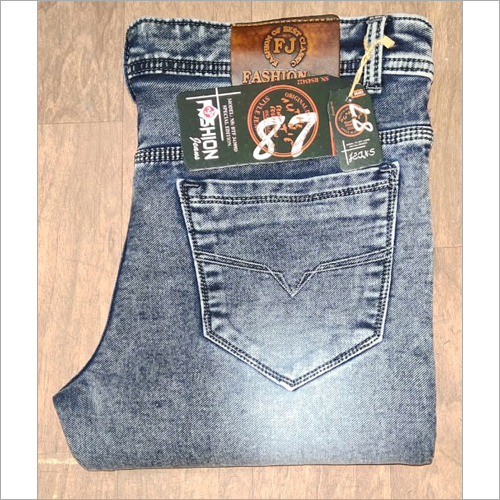 men denim nitted jeans