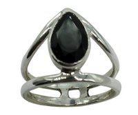 Wonderful Black Onyx 925 Silver Gemstone Ring