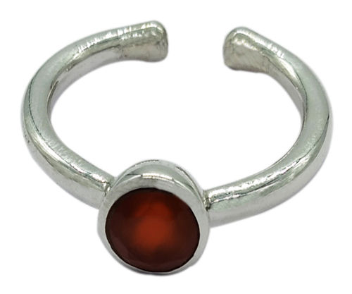 Red Onyx 925 Silver Gemstone Ring Weight: 3.9 Gms Grams (G)