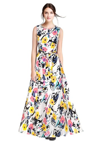sleveless Western dress for young ladies