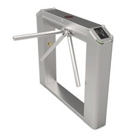 Automatic Tripod Turnstile - Stainless Steel, Bi-directional Automatic Operation, Silver Color , Electric Power Supply, 1-year Warranty