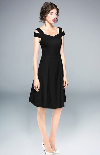 black colored Western dress for women