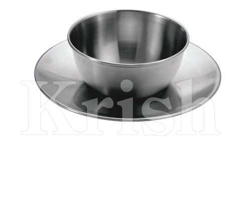 Soup Bowl With Plate - Color: As Per Requirement