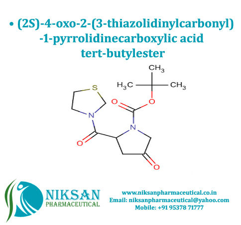 (2S)-4-Oxo-2-(3-thiazolidinylcarbonyl)-1-pyrrolidinecarboxylic acid tert-butyl ester