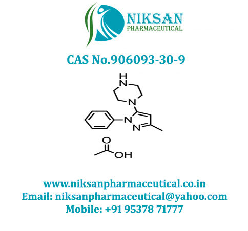 1-(3-Methyl-1-phenyl-5-pyrazolyl)piperazine acetate salt