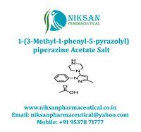 1-(3-Methyl-1-phenyl-5-pyrazolyl)piperazine acetate salt