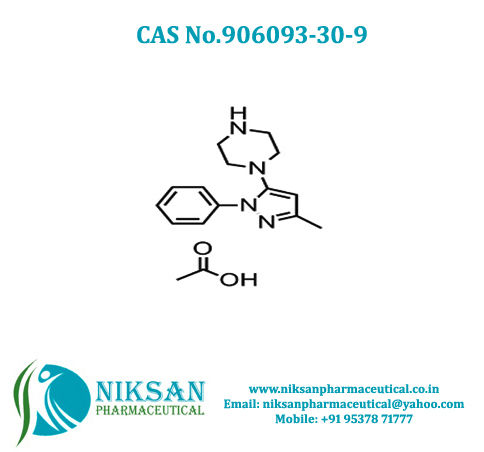 1-(3-Methyl-1-phenyl-5-pyrazolyl)piperazine acetate salt