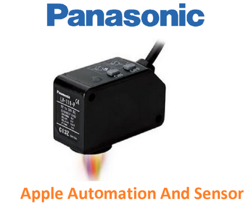 Panasonic LX-111-P-Z Mark Sensor - PBT Enclosure, 12 to 24V DC, PNP Open-Collector Output | IP67 Protection, 50g Lightweight, Silicone Rubber Key