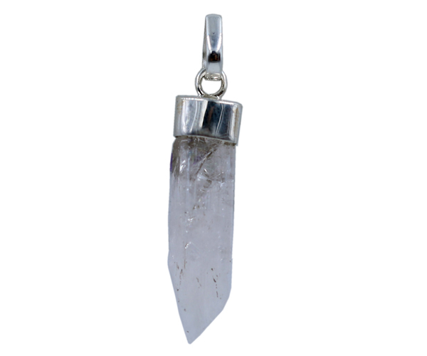Aqua Aura Stone 925 Silver Pendant