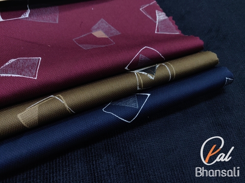 PAL by Bhansali Printed Shirting Fabric - 100% Cotton, Dobby Style, Printed Texture | Ideal for Shirts and Dresses