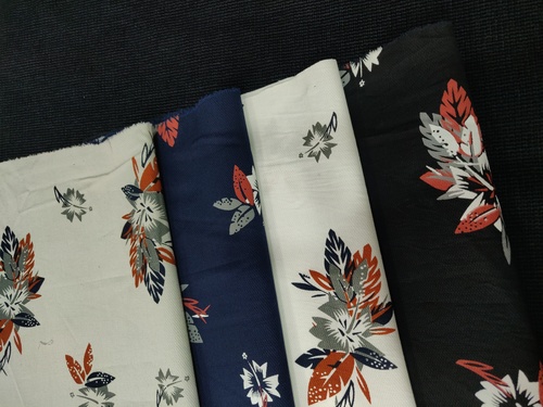 Floral Twill Printed Fabric