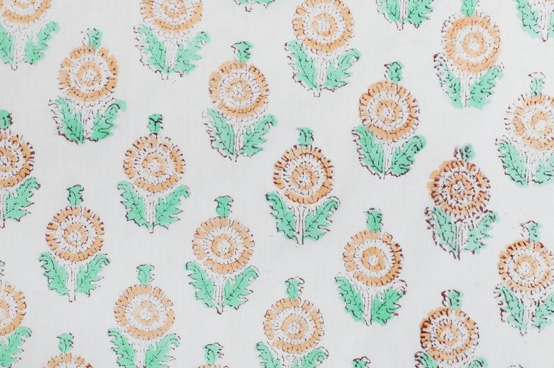 Jaipuri Floral Printed Cotton Fabric
