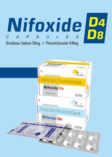 Diclofenac Sodium 50mg + Thiocolchicoside 8mg