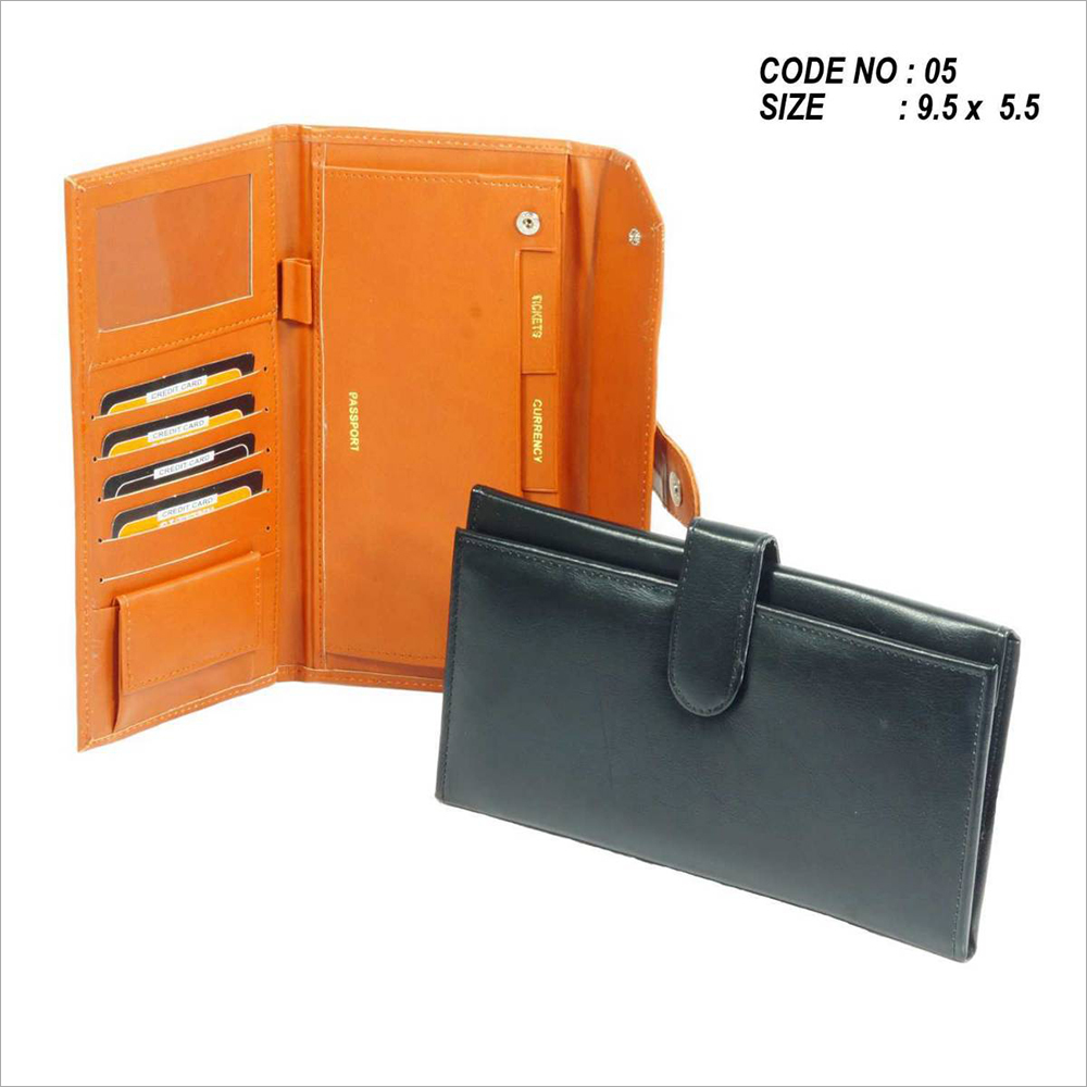 Ladies Passport Holder - Leather, Multicolour | Plain Design for Personal Use