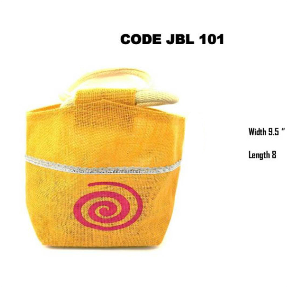 Yellow Shopping Jute Bag