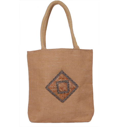 Cane Hand Jute Bag - Natural Jute Material | Versatile Usage for Advertising Promotional Events Gifting and Shopping Needs