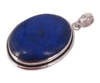 Superior Lapis Lazuli 925 Silver Gemstone Pendant