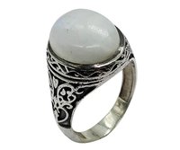 Cool Rainbow Moonstone 925 Silver Gemstone Ring