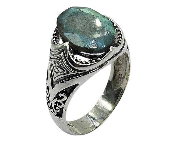 Fabulous Labradorite Stone 925 Silver Ring