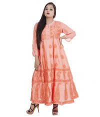 Lucknowi Chikankari Anarkali Kurti