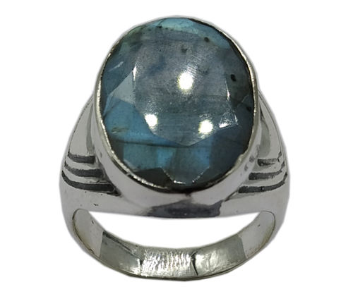 Fancy Blue Apatite 925 Silver Gemstone Ring