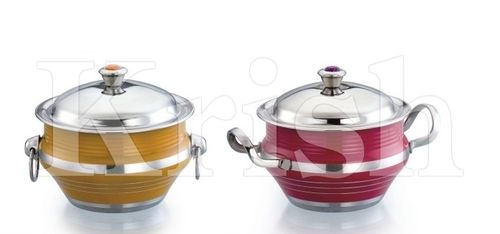 Colored Soup Toureen Dish With Cover