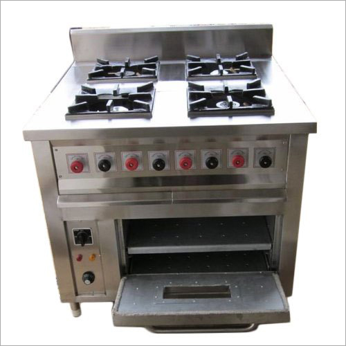 Stainless Steel Four Burner With Oven