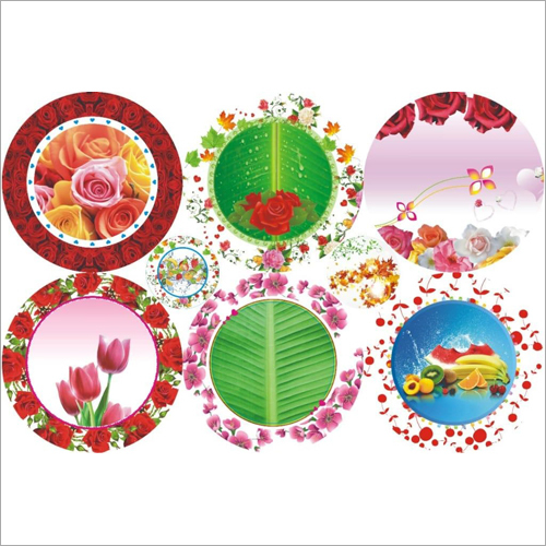 Floral Printed Paper Plate Raw Material