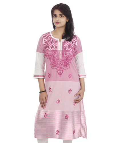 Pure Cotton Lucknowi Chikan Kurti