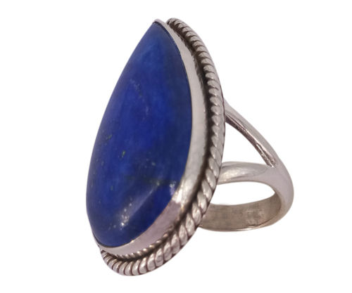 Newly Lapis Lazuli 925 Silver Gemstone Ring