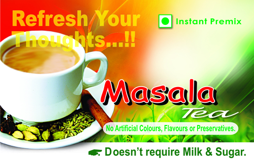 Masala Tea - 100g Pouch 10x15cm Instant Premix with Delicious Flavor No Additives Convenient and Refreshing Blend of Spices and Tea