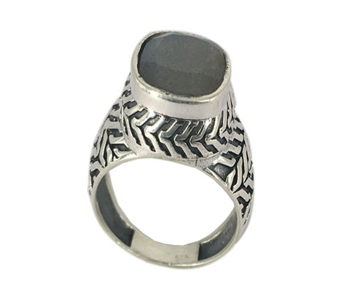 Exotic Labradorite 925 Silver Gemstone Ring